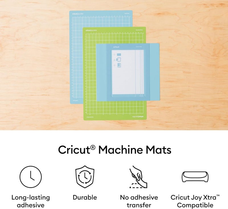 Cricut حزمة حصائر قطع LightGrip (4 قطع، 8.5 بوصة × 12 بوصة) - لجهاز Joy Xtra - مثالية للورق العادي، والبطاقات الخفيفة والمزيد - Image 3